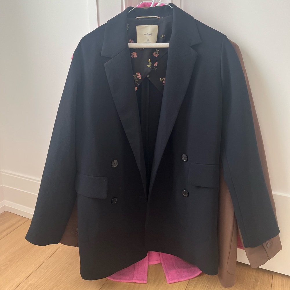 Wilfred cherelle Black Double-Breasted Blazer
